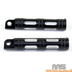 Black Aluminum Foot Pegs for Harley Sportster, Dyna, Electra Glide (2004-2023)