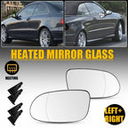 Heated Mirror Glass Pair for Mercedes CLK Class (CLK320 CLK350 CLK430 CLK550)