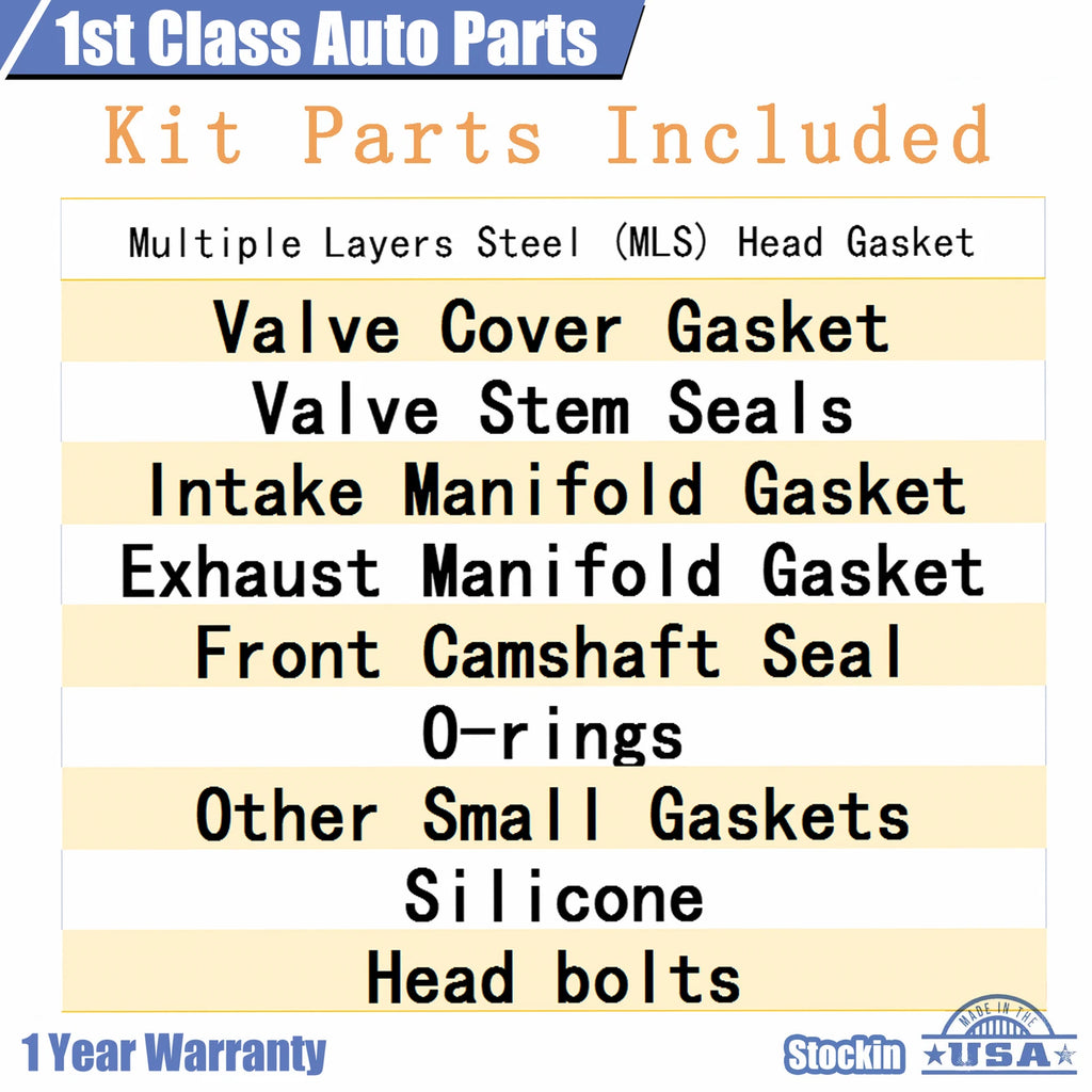 Head Gasket Set with Bolts for Chevy Colorado GMC Canyon (2004-2012)