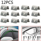 12 x Wind Rain Deflectors Channel Metal Clips for Heko SNED Clips