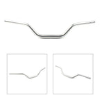 1 1/8" Mid Handlebar Fat Bars for Dirt Pit Bike Motorcycle ATV MX Silver