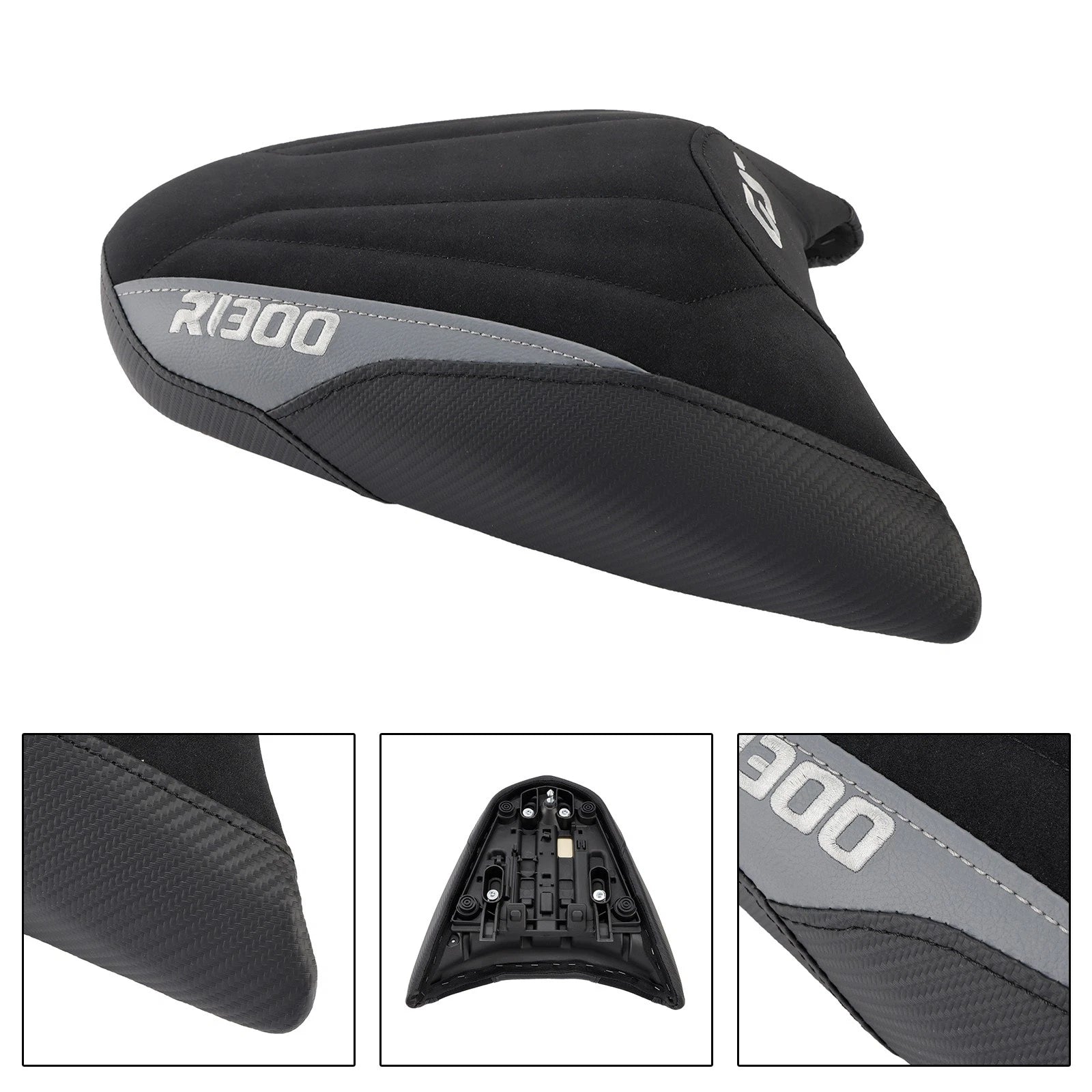 Rear Seat Passenger Cushion for BMW R1300GS (2024-2025) - Gray PU