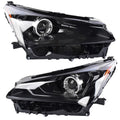 2X LED Headlight w/o AFS for Lexus NX200t NX300 NX300h (2018–2021)
