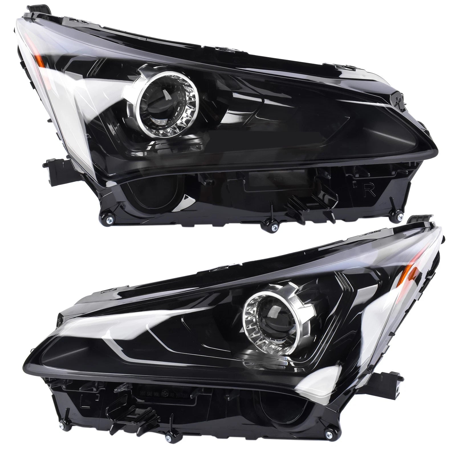 2X LED Headlight w/o AFS for Lexus NX200t NX300 NX300h (2018–2021)