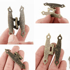 6pcs Antique H-type Hinges for Jewelry Box Door (65mm x 33mm)