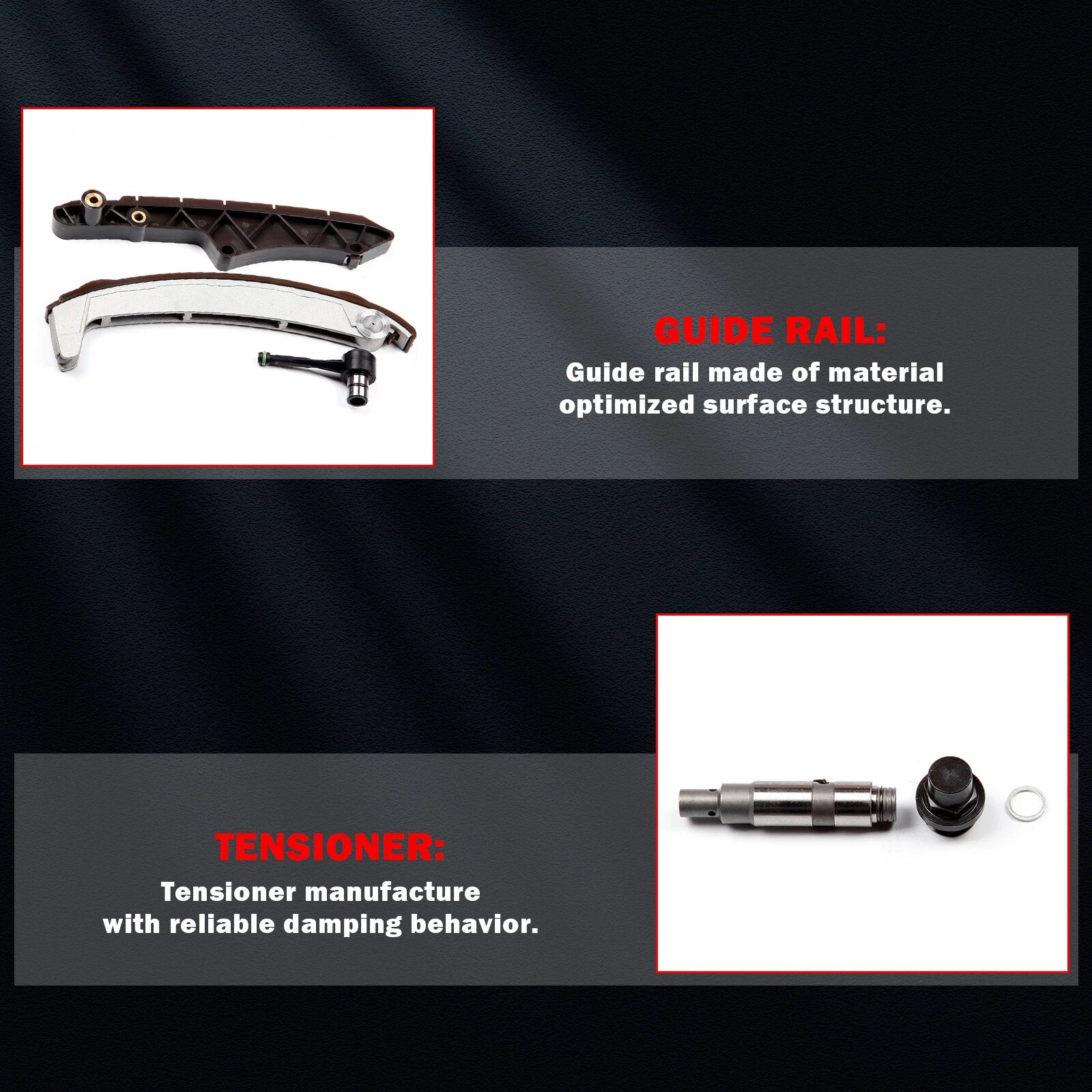 Timing Chain Guide Rail Set for BMW 540i E39 (1998-2003)