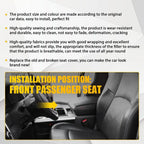 Leather Seat Cover for Dodge Ram Laramie 2500 (2013–2018) - Black