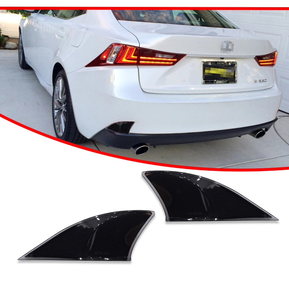 Smoked Lens Rear Bumper Reflector for Lexus IS (2014–2020)