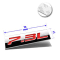 3D Polished Metal Red Emblem Decal for Ford Pickup (7.3L)