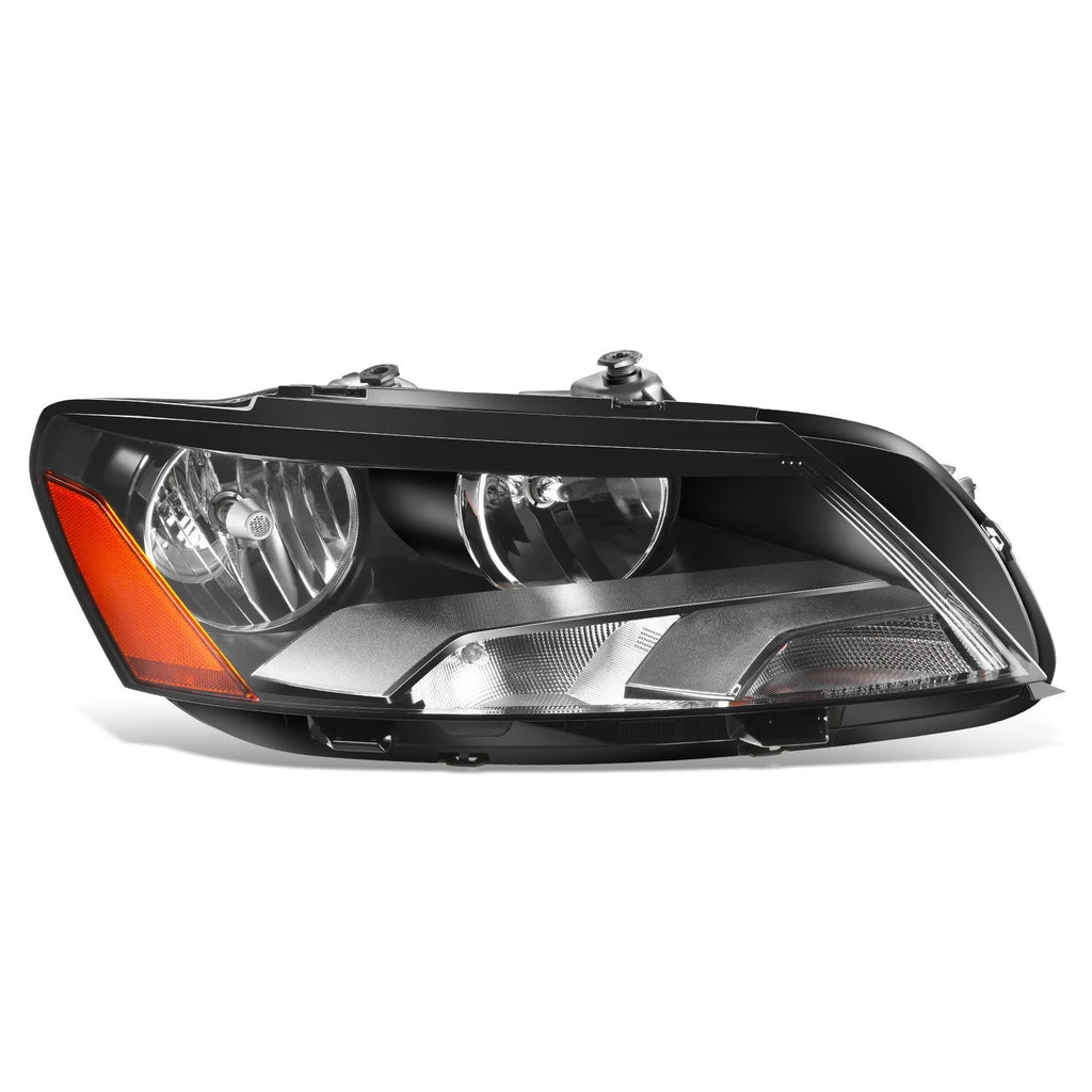 Passenger Right Headlight Lamp for VW Passat (2012–2015) - Black Housing, Amber