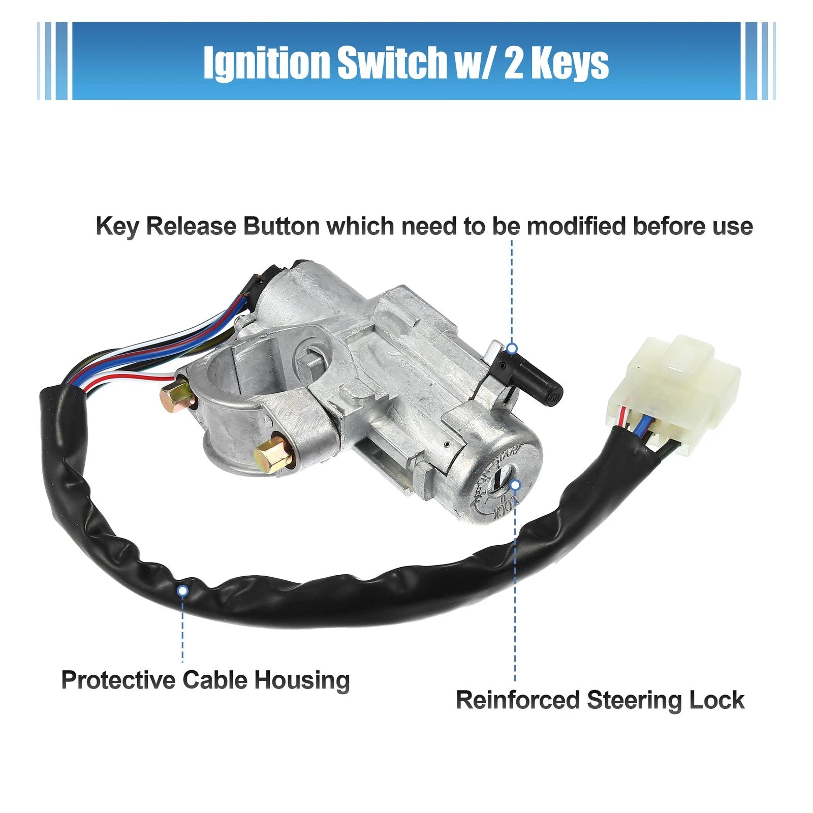 Ignition Switch Steering Lock Cylinder 48700-01G25 for Nissan D21 (1986–1997)