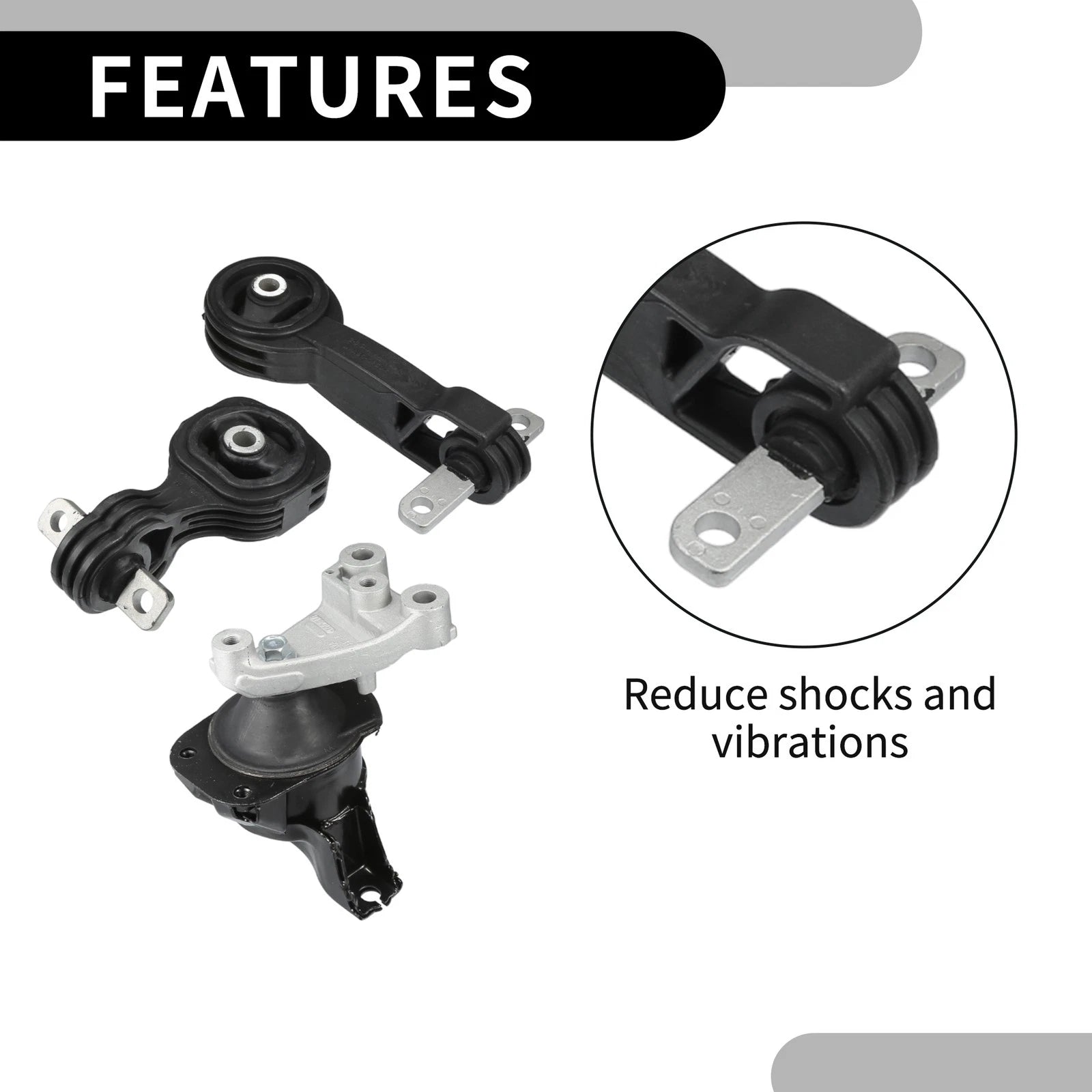 Engine Motor Mount for Honda Civic 1.8L (2006–2010) Set of 1