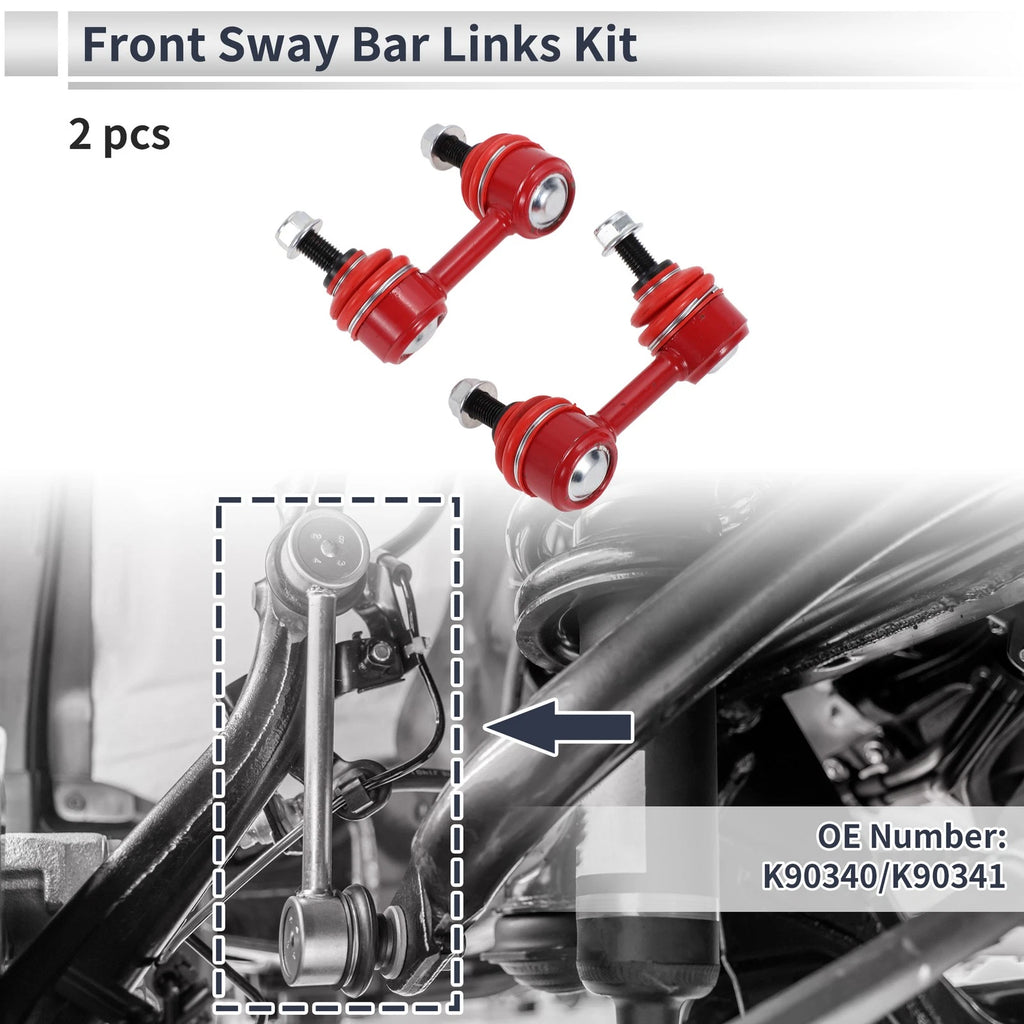 Set of 2 Front Stabilizer Bar Links for Acura CL (2001–2003) No.K90340/K90341