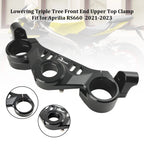 Lowering Triple Tree Front Upper Top Clamp for Aprilia RS 660 (2021–2025)