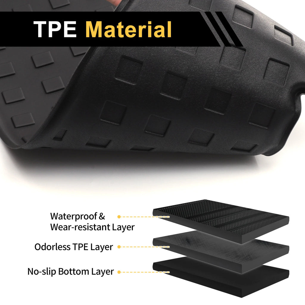 Cargo Liner Rear Trunk Mat for Hyundai Santa Fe (2024–2025) TPE Square Grid
