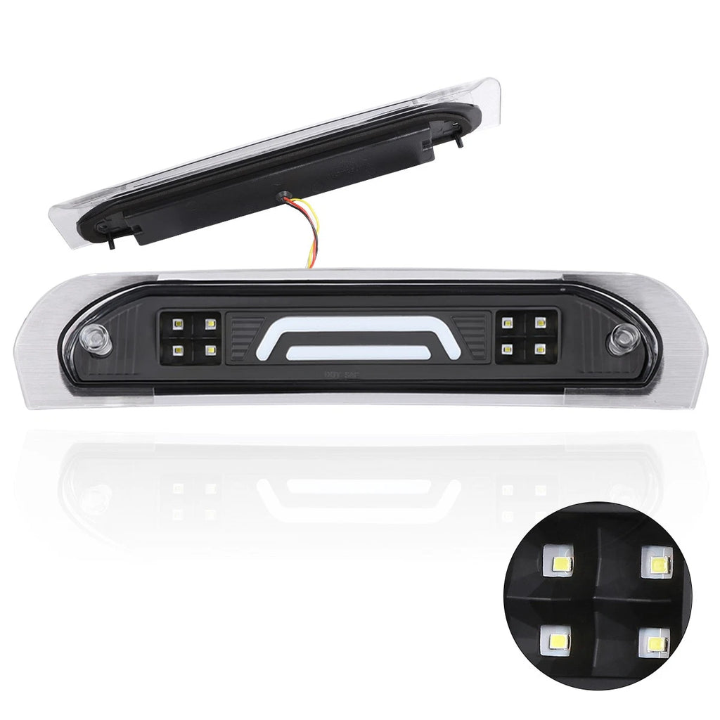 Dual 3D LED Bar Third Tail Brake Light + Cargo Lamp for Dodge Ram (2002–2009)