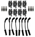 Set of 8 Ignition Wires & Coils & 8 Spark Plugs for Cadillac Chevy GMC V8