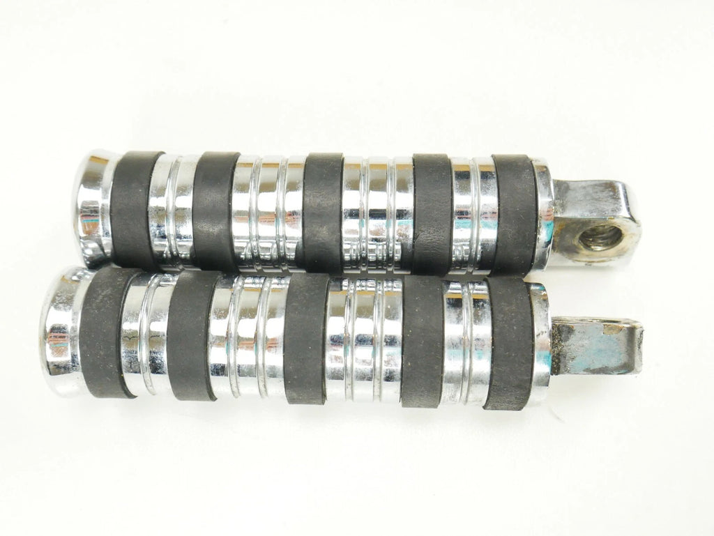 Chrome Rubber O-Ring Grip Pegs for Harley Davidson (OEM)