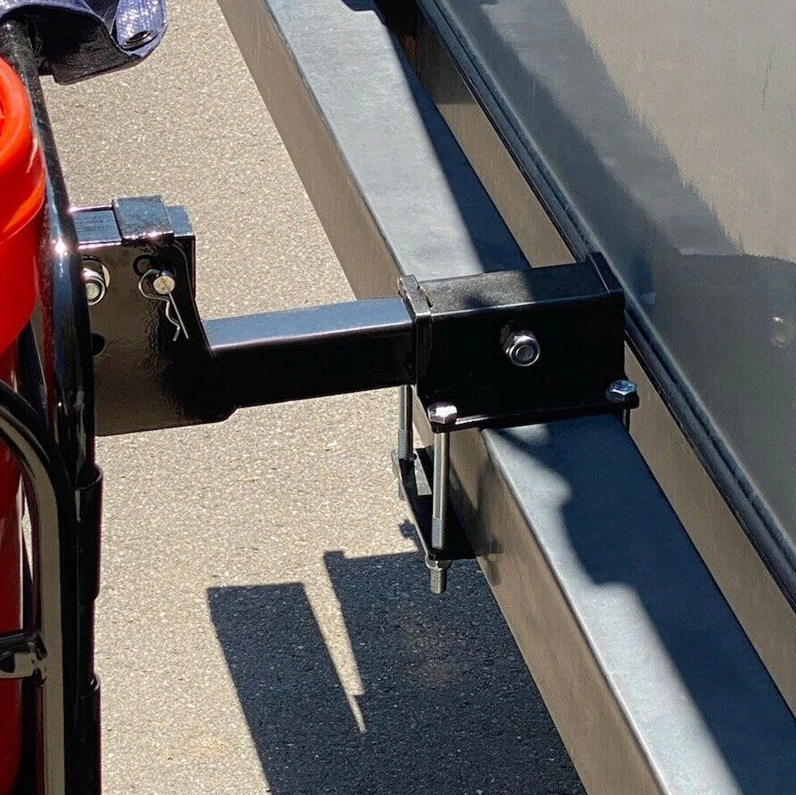 4'' Square RV Bumper Receiver Adapter for 2'' Hitch Mount Rack