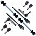 10pc Front Lower Ball Joint Tie Rod End Kit for Chevrolet Silverado 1500 (1999–2006)