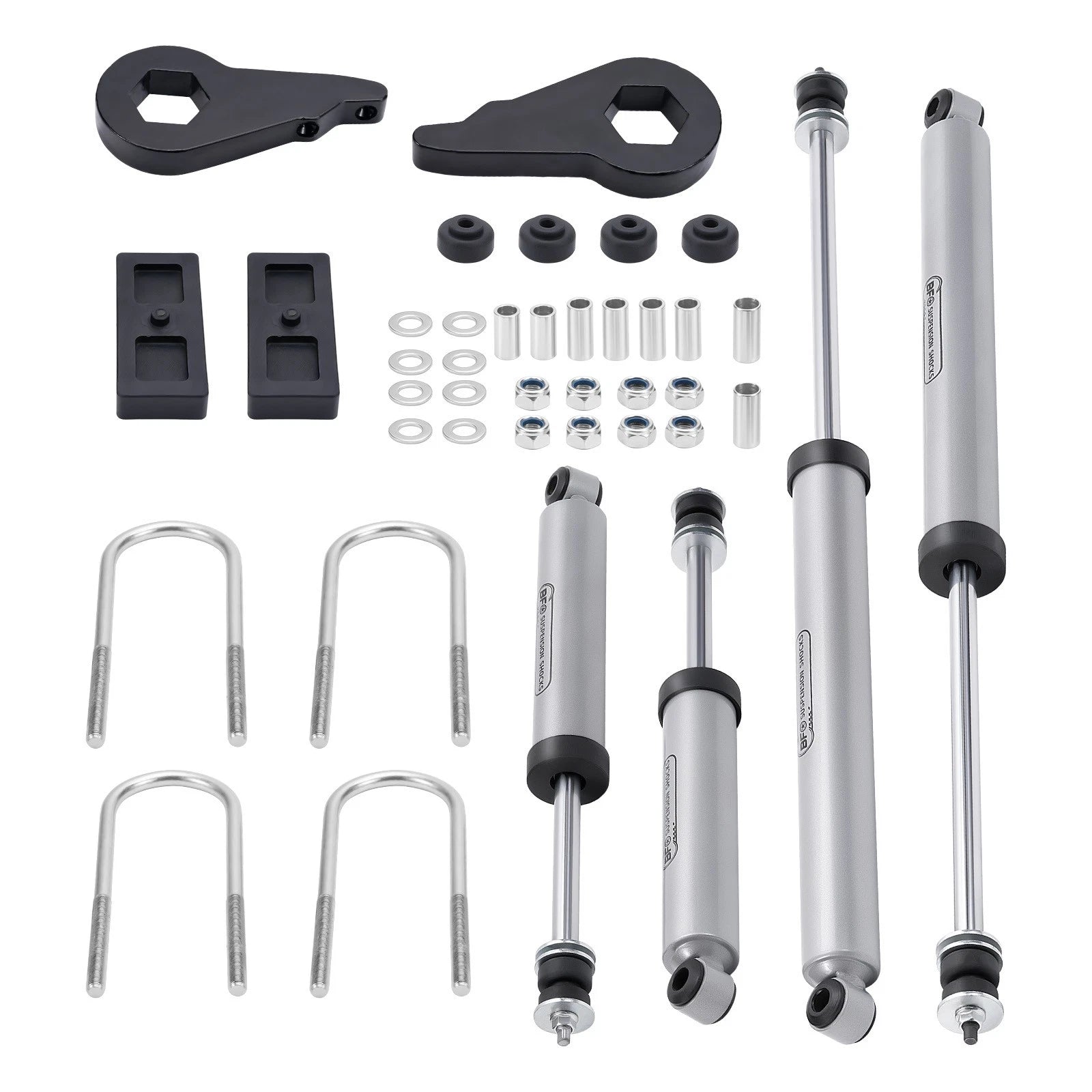 2.5in Leveling Lift Kit for F-150 4WD (1997–2003) Shocks + Torsion Bar Keys
