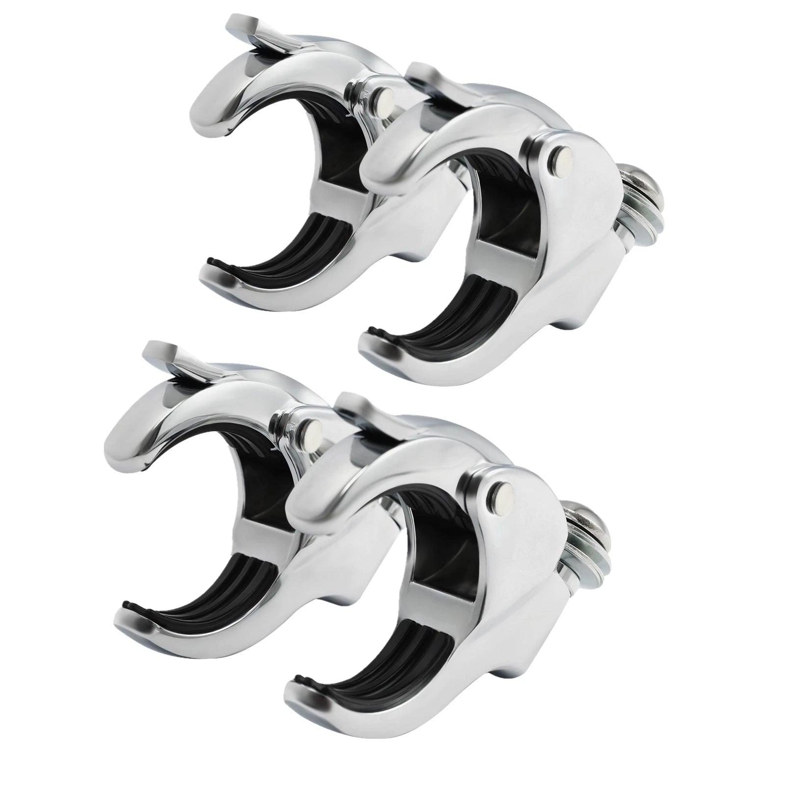 Set of 4 Windshield Clamps for Harley Fat Bob, Low Rider (2018–2024)