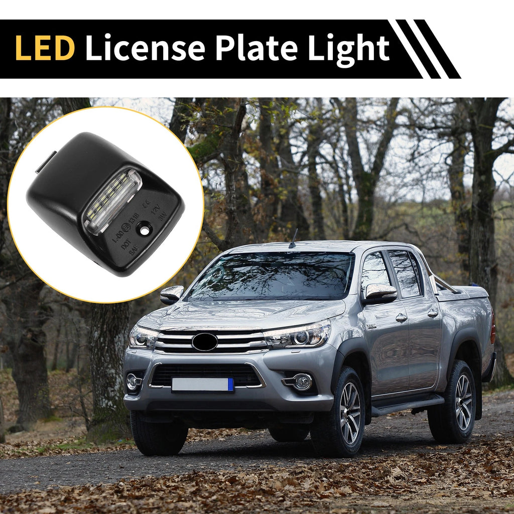 2X License Plate Light Tag Lamp White for Toyota Tundra (2000–2013)