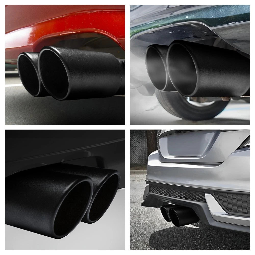 Matte Black Stainless Exhaust Tip for Universal Fit (1.5-2.4 Inch)