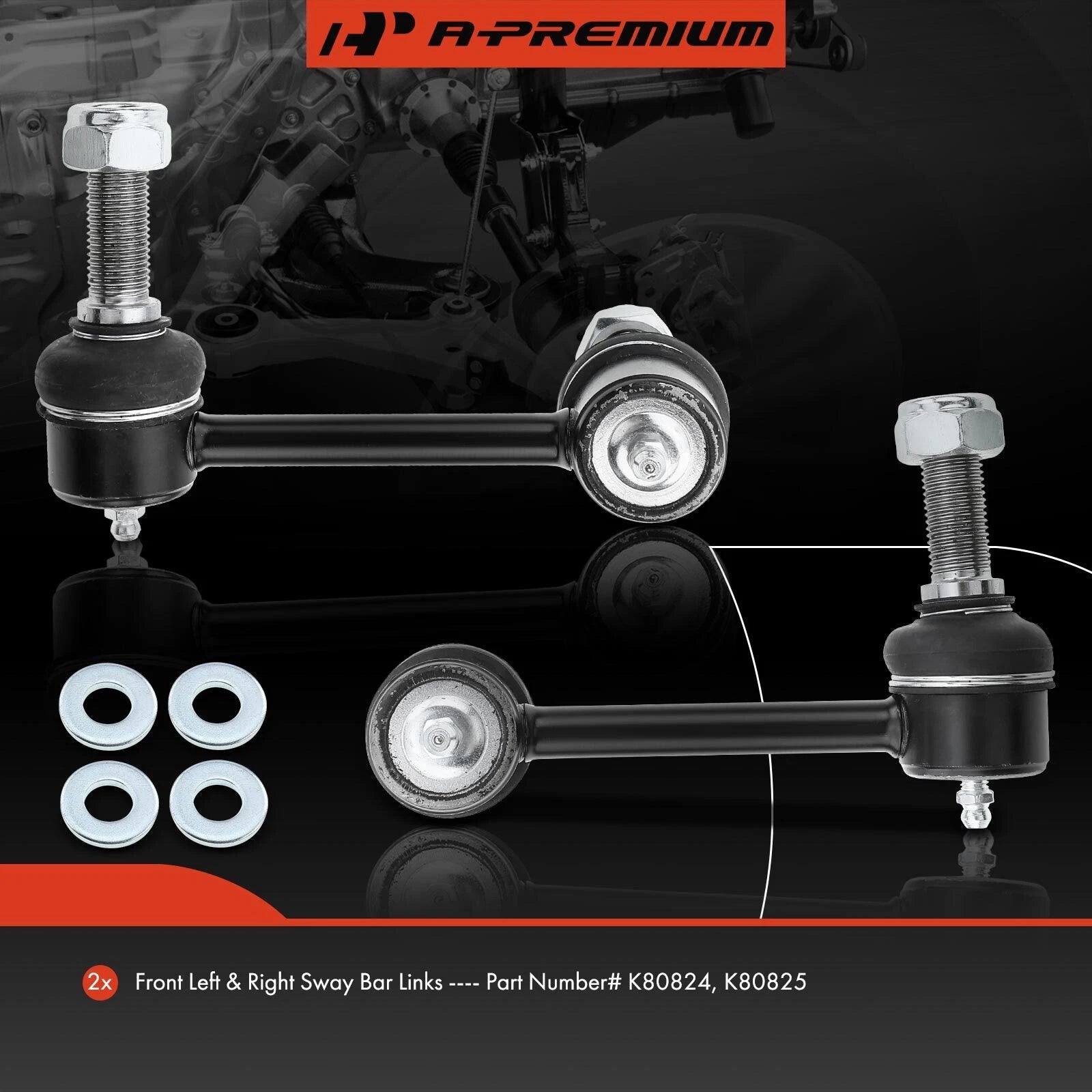 2X Front Stabilizer Bar Link for Chevy Trailblazer GMC Envoy (2004-2007)