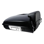 Black Razor Trunk Backrest Pad Mount Rack for Harley Touring Road King (2014–2026)