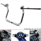 Adjustable 1 1/4" Pullback Handlebars 14" Chrome for Harley Touring (2009–2023)