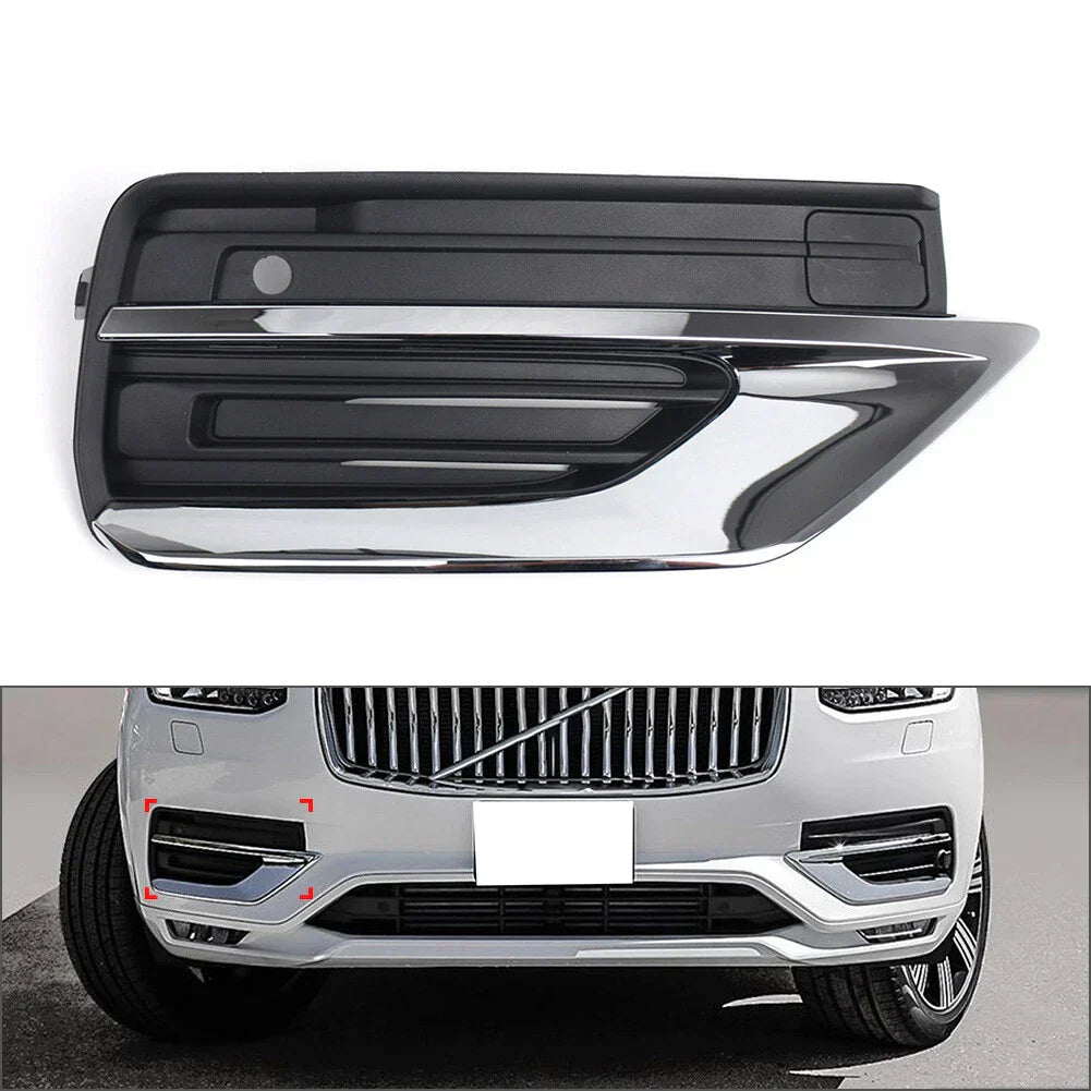 Chrome Front Right Bumper Fog Light Grille for Volvo XC90 (2020-2024)
