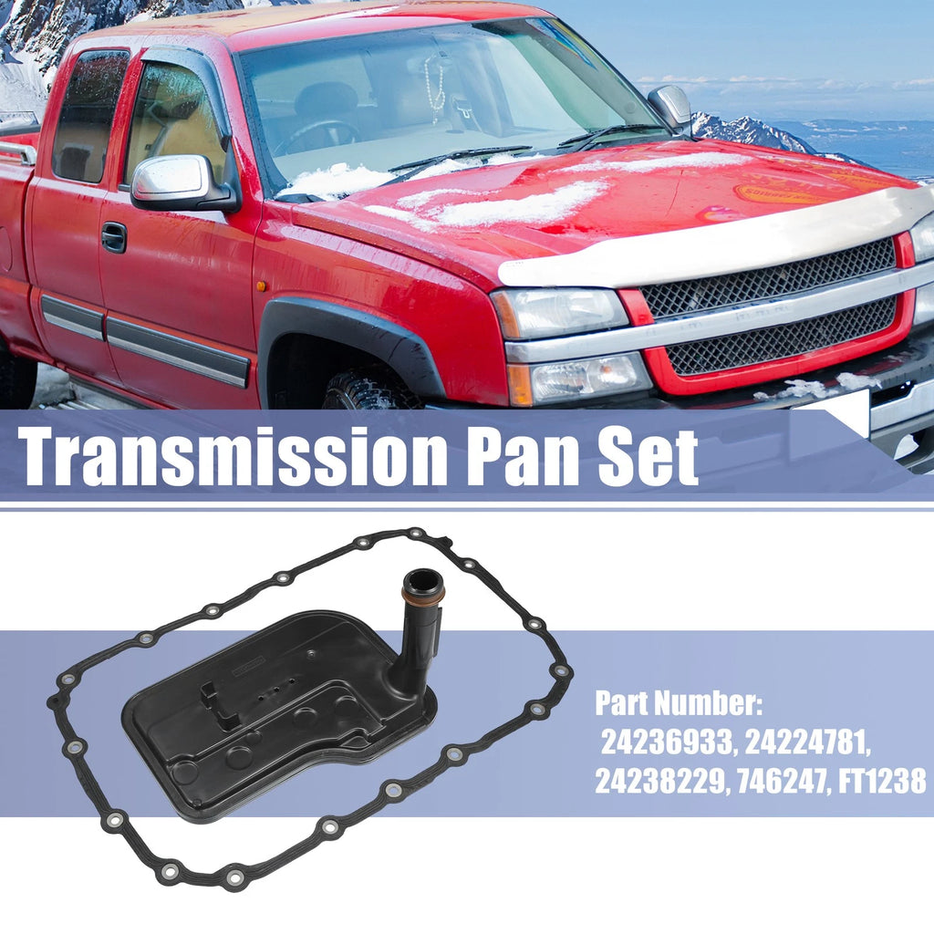 Set of 1 Transmission Filter Oil Pan Gasket Kit for Chevrolet Silverado (2007–2018)