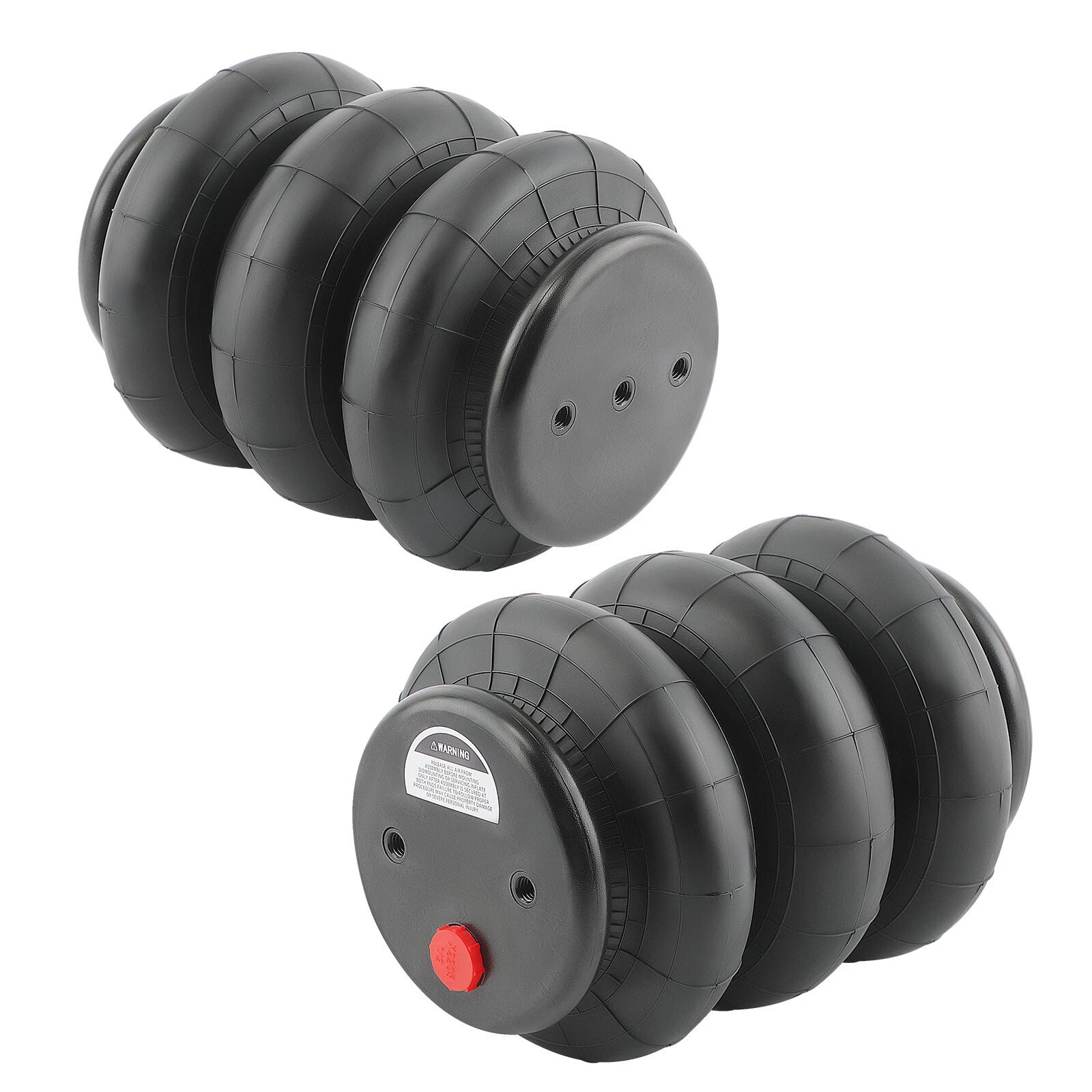 2pcs Air Ride Triple Bellow Bag 2600lbs for Chevrolet Silverado