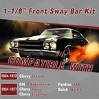 Front Sway Bar Kit for Chevy A-Body Chevelle GTO (1964–1977)