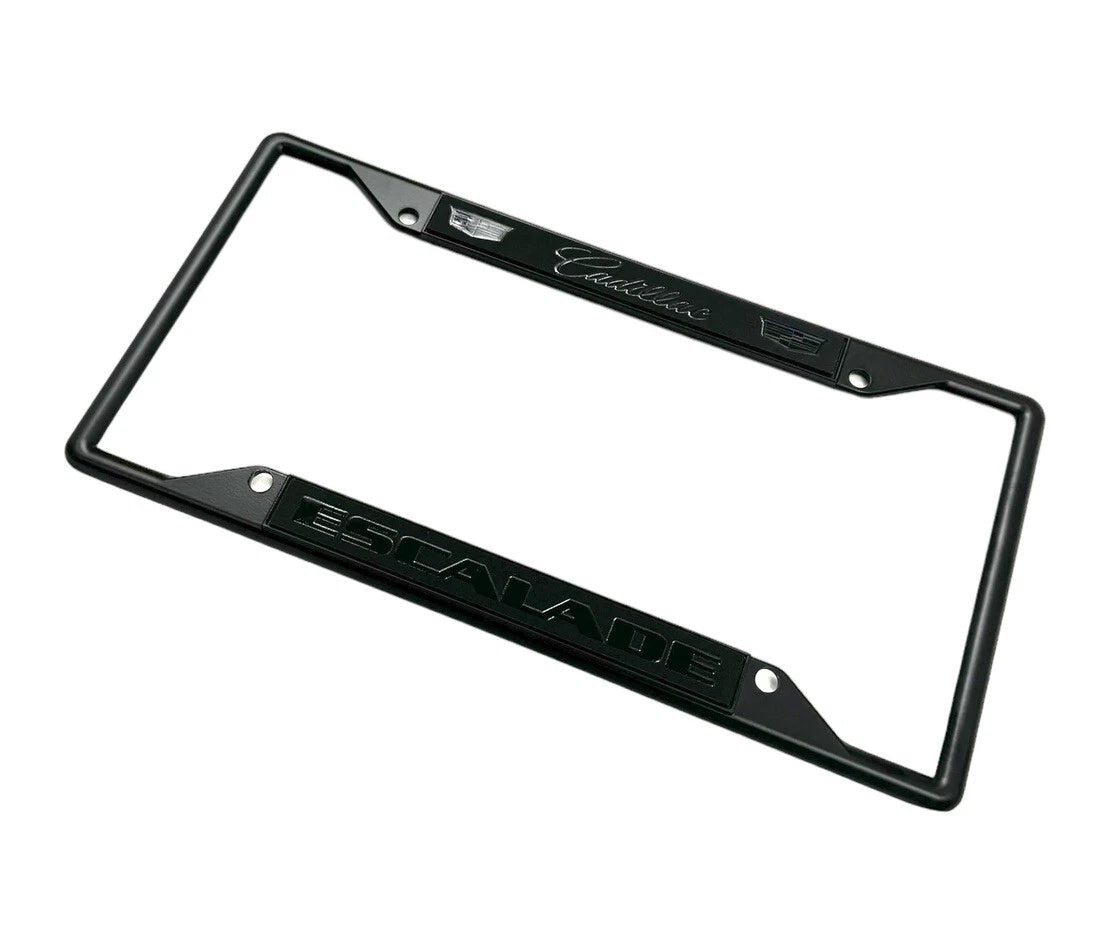 License Plate Frame with Emblem for Cadillac Escalade (2007–2020)