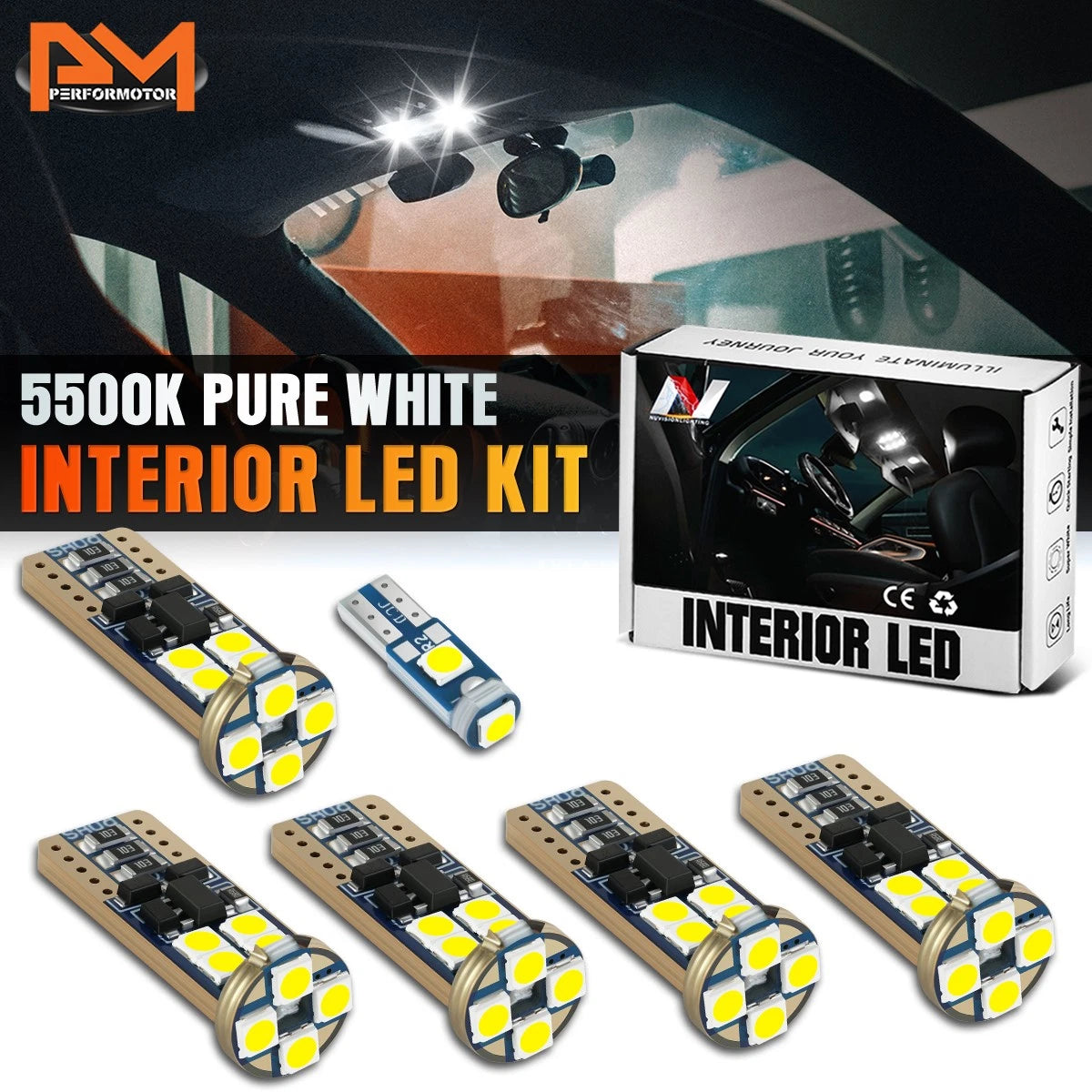 LED Dome Glove Box Cargo Light Bulb Kit 6 Pcs for Honda Passport (2019–2024)