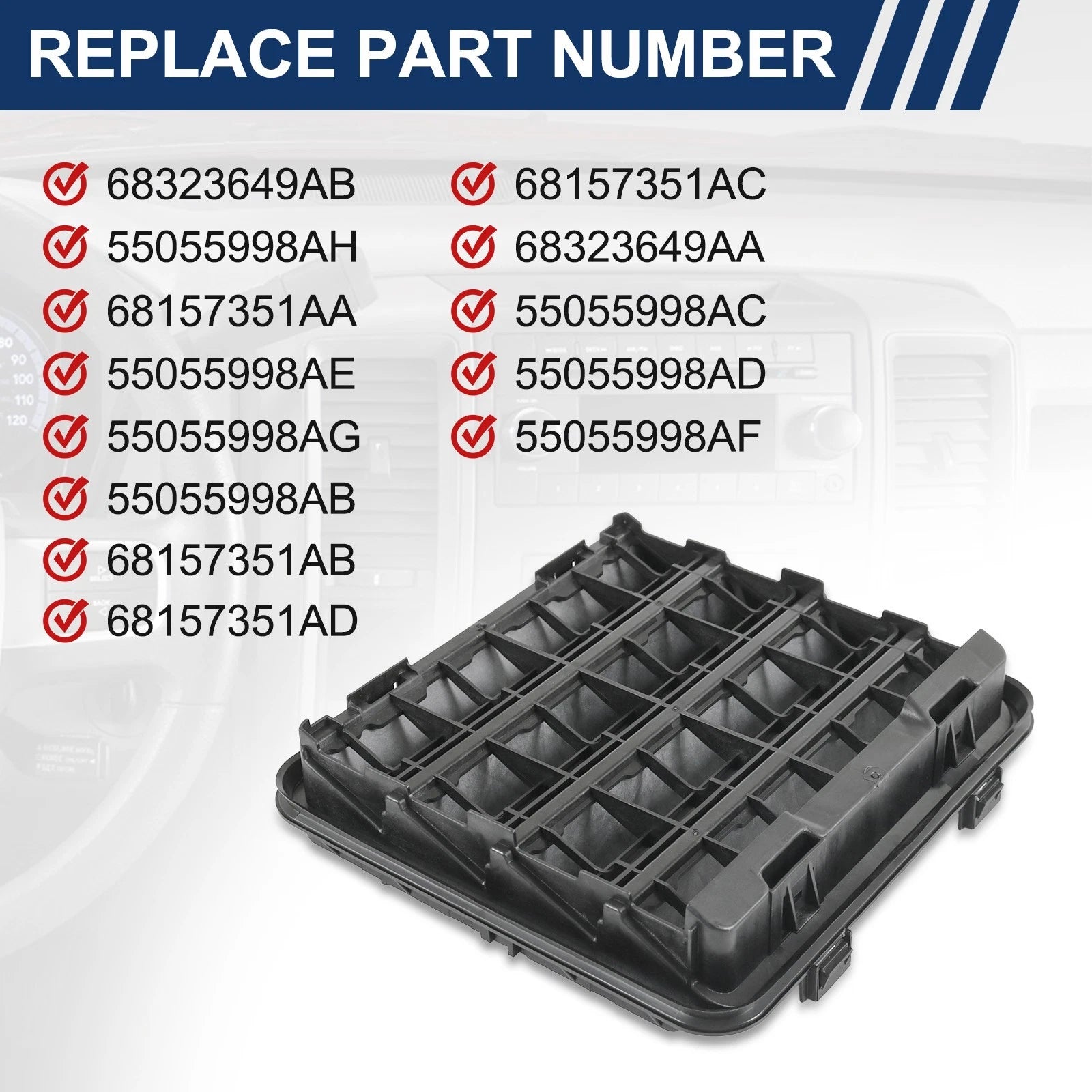 Body Side Aperture Exhauster for Ram 1500 2500 3500
