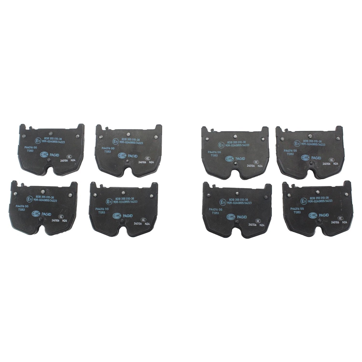 Hella Front Low-Metallic Disc Brake Pads for MB W211 W219 C215 W220 R230