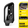 Rear RH Passenger Interior Door Handle for Honda Accord Sedan (2003–2007)