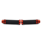 2pcs Handle Bar Hand Grip for Yamaha Honda Suzuki (7/8", Orange)