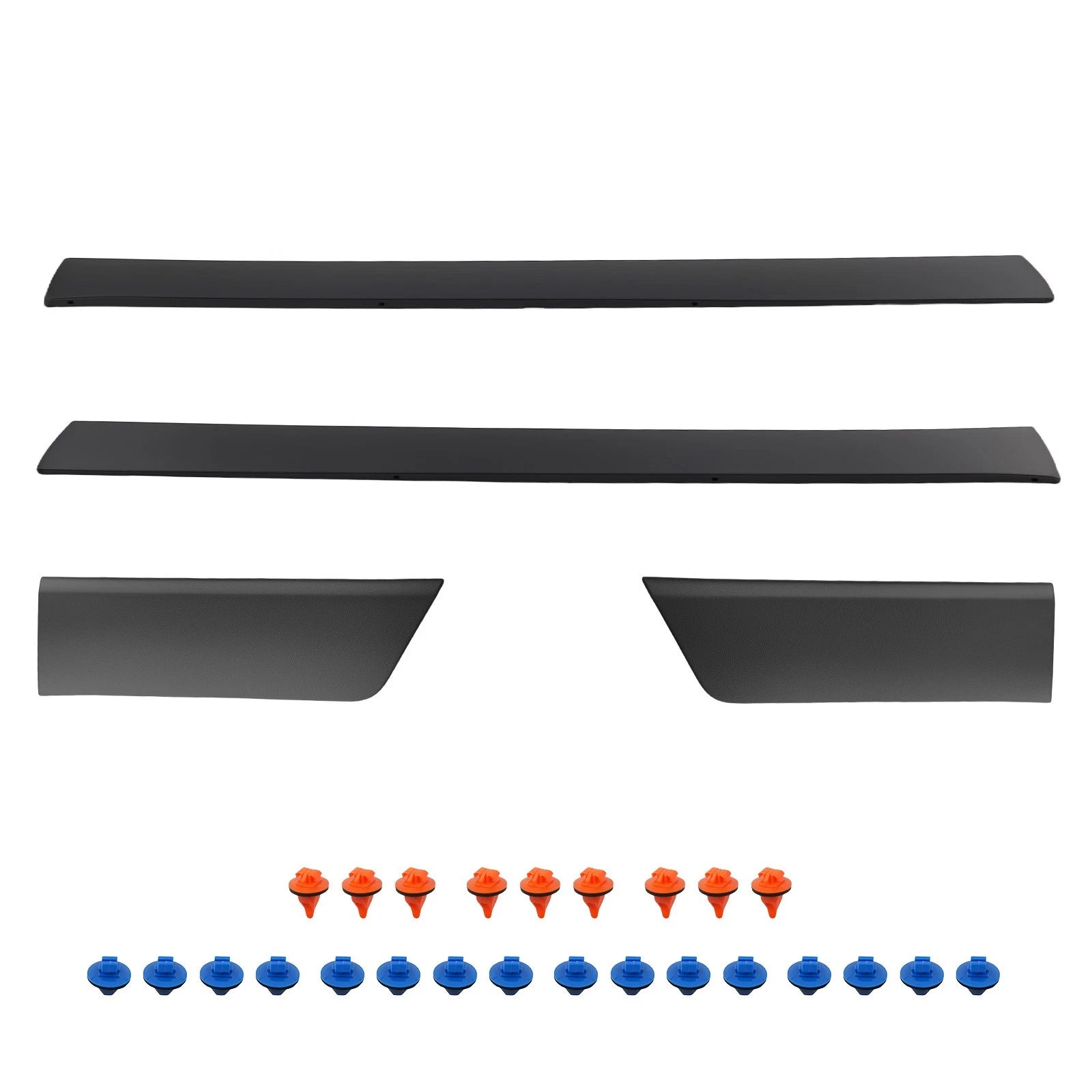 4Pcs Door Lower Molding Trim for Toyota FJ Cruiser (2007–2014) Black