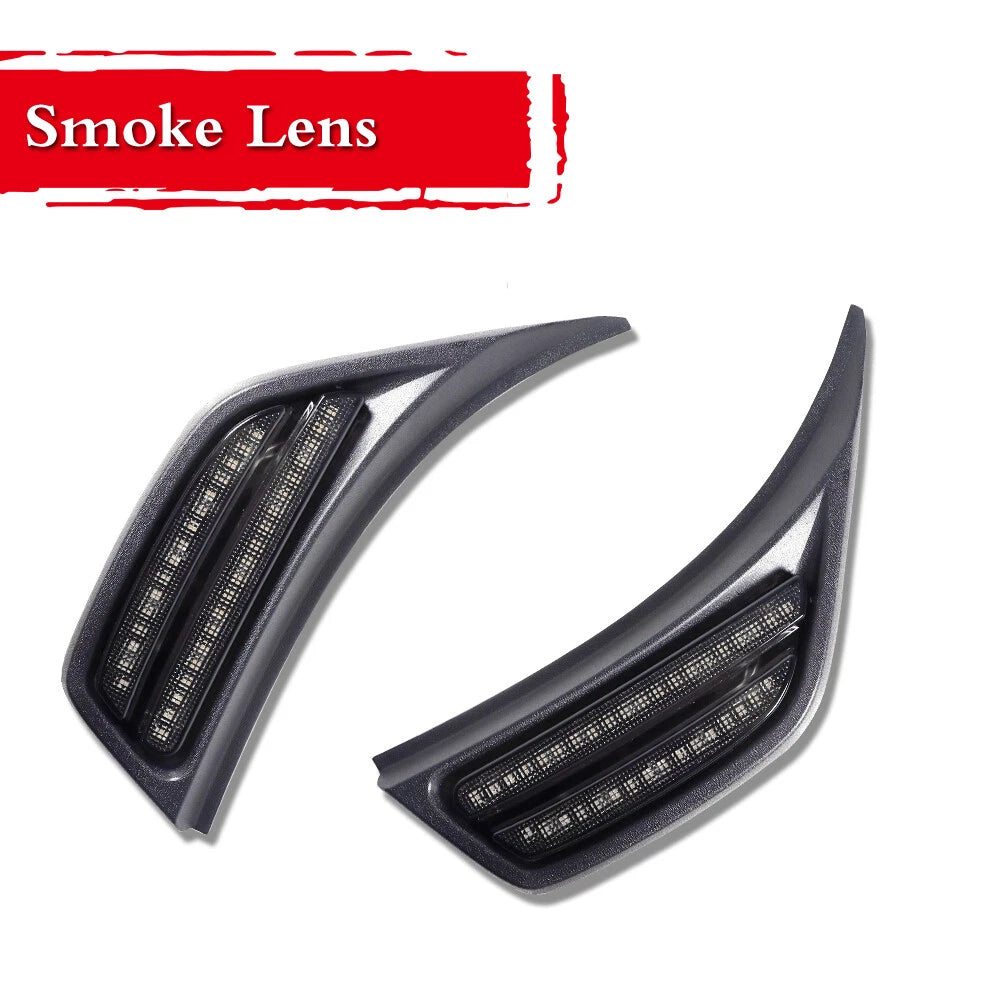 2X Amber LED Front Bumper Turn Signal Markers for Wrangler JL (2018–2024)