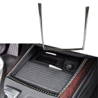 Carbon Fiber Water Cup Holder Trim for BMW X5 X6 E70 E71 (2009-2013)