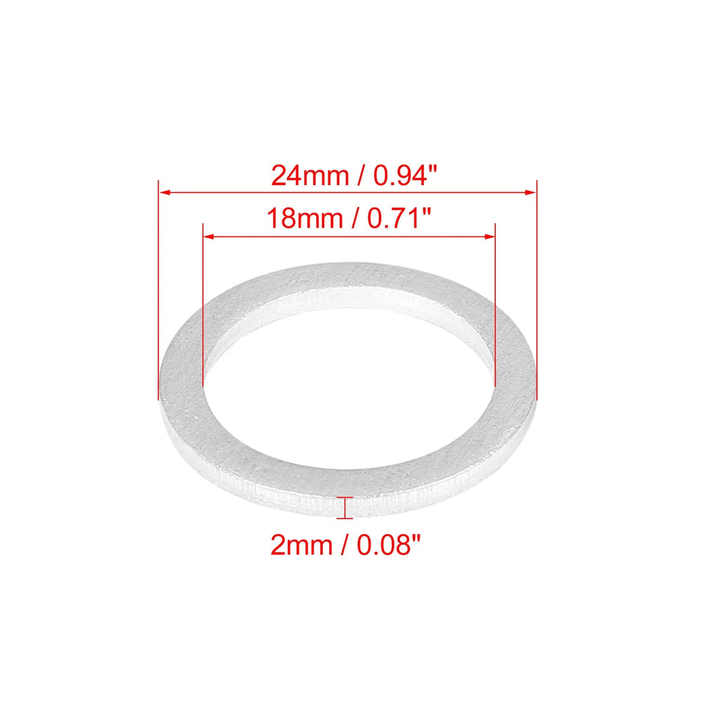 Set of 10 Oil Drain Plug Gaskets for Toyota