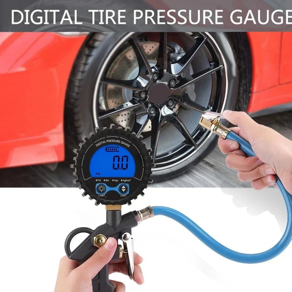 Digital Tire Pressure Gauge for Cars with LCD Screen and Multiple Units