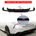 Rear Bumper Lower Diffuser with LED Light for Toyota Camry (2018–2021)