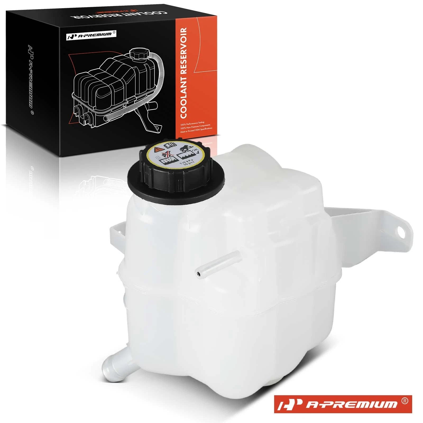 Front Radiator Coolant Reservoir with Cap for Ford Flex (2009–2019)
