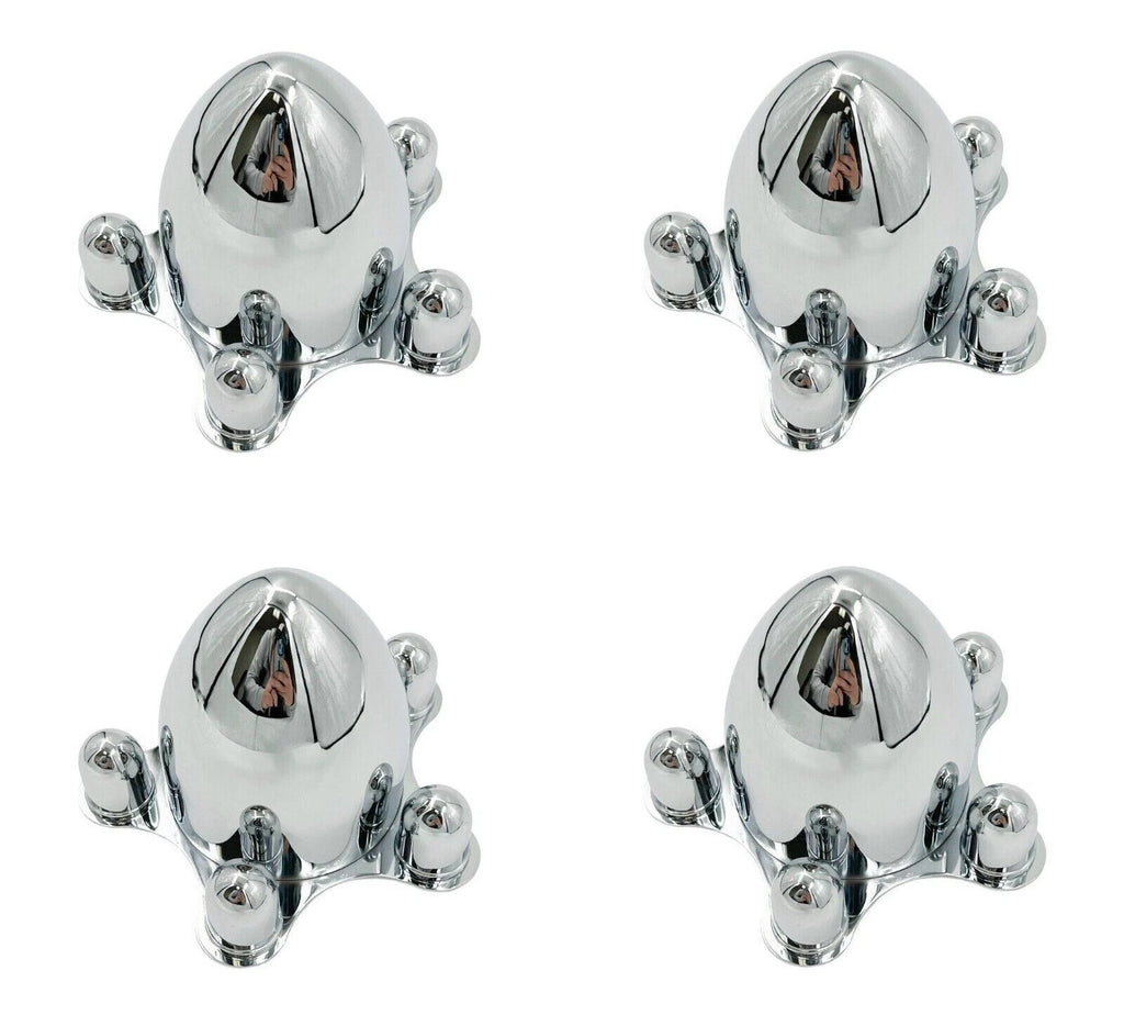 Wheel Hub Caps Chrome Spider Bullet Center Set for Jeep Wrangler (2007–2017)