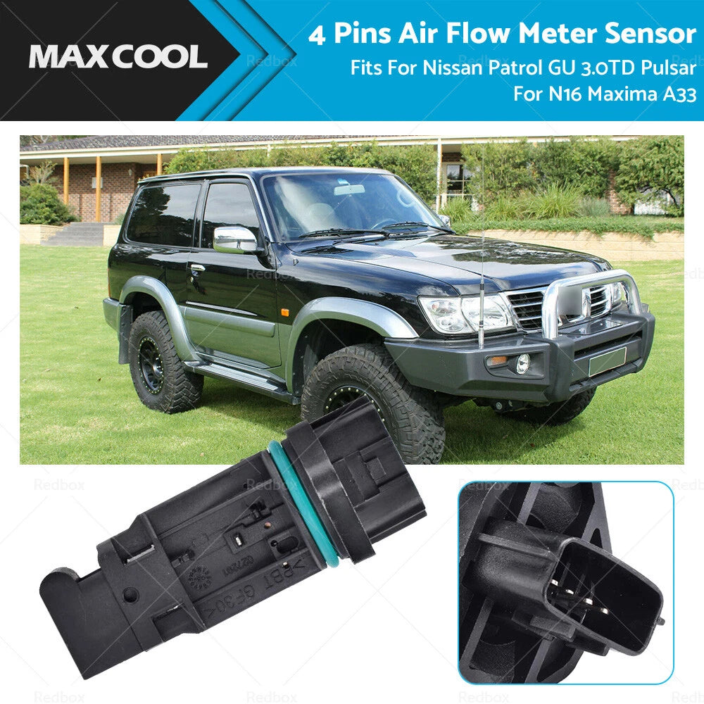Mass Air Flow Meter Sensor for Nissan Patrol 3.0TD (2000–2004) 226804M500